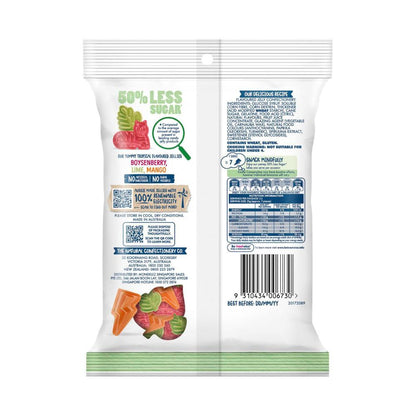 The Natural Confectionery Co. 50% Less Sugar Tropical Blast Lollies | 130g