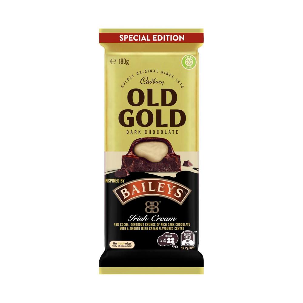 Cadbury Old Gold Baileys Dark Chocolate Block | 180g
