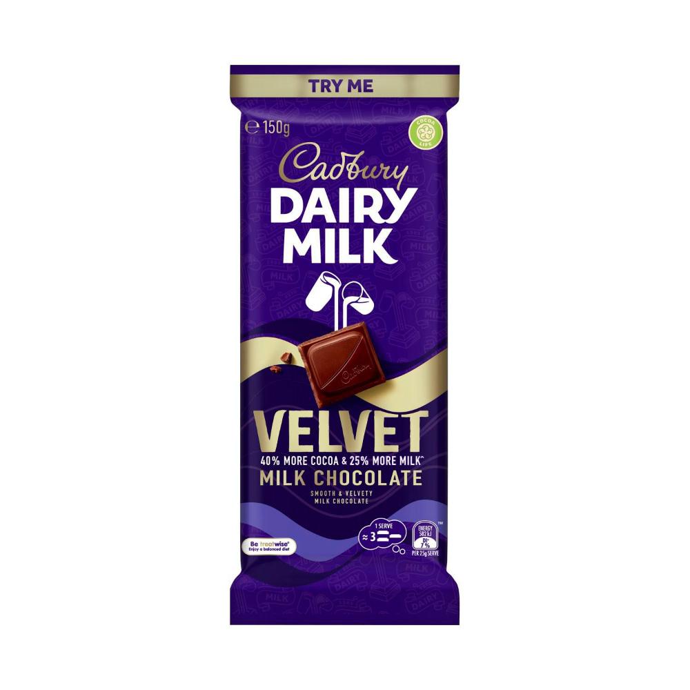 Cadbury Velvet Milk Chocolate Block | 150g