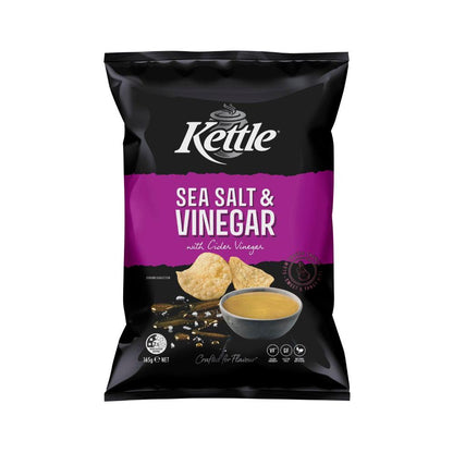 Kettle Sea Salt & Vinegar Potato Chips | 165g