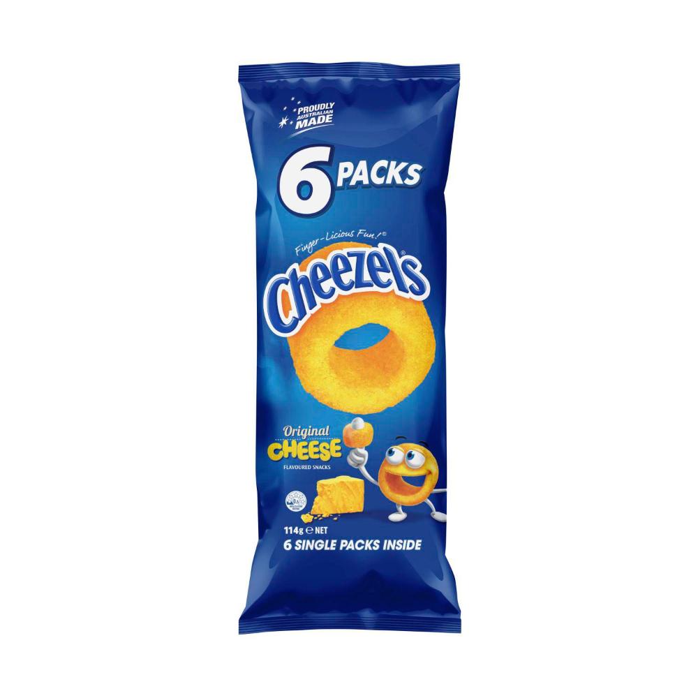 Cheezels Cheese Chips Multipack | 6 Pack | 114g – Australian Snacks