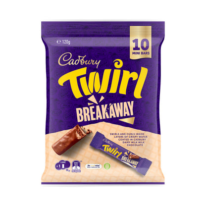 Cadbury Twirl Breakaway Chocolate Sharepack 10 Pack | 120g