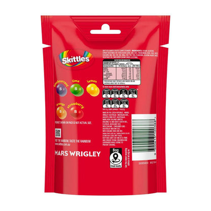 Skittles Giants Fruits 3x Bigger | Chewy Fruit Lollies Party Share Bag | 132g