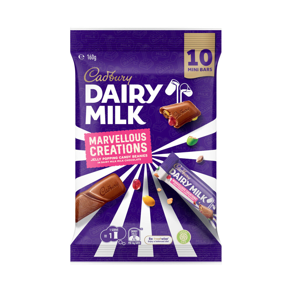 Cadbury Dairy Milk Marvellous Creations Sharepack 10 Pack | 160g