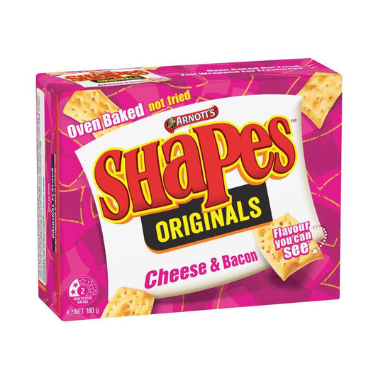 Arnott's Shapes Originals Cheese & Bacon | 180g