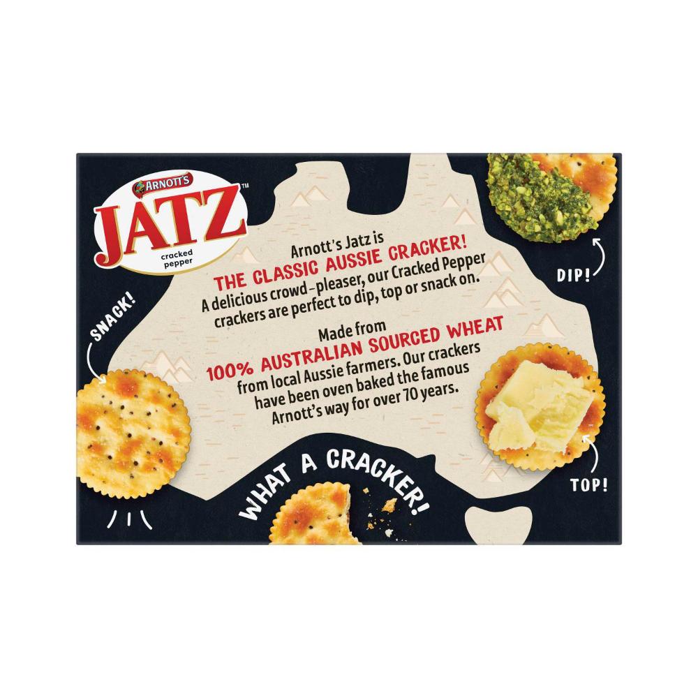 Arnott's Jatz Cracked Pepper Crackers | 225g