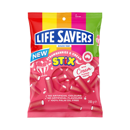 Life Savers Strawberries & Cream Stix | 200g