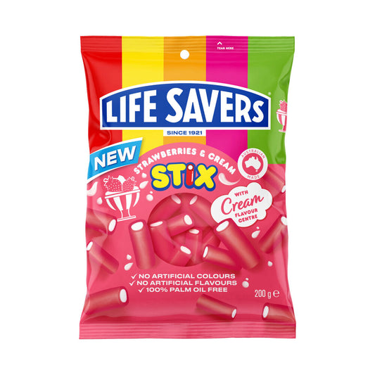 Life Savers Strawberries & Cream Stix | 200g