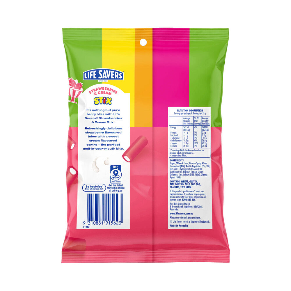 Life Savers Strawberries & Cream Stix | 200g