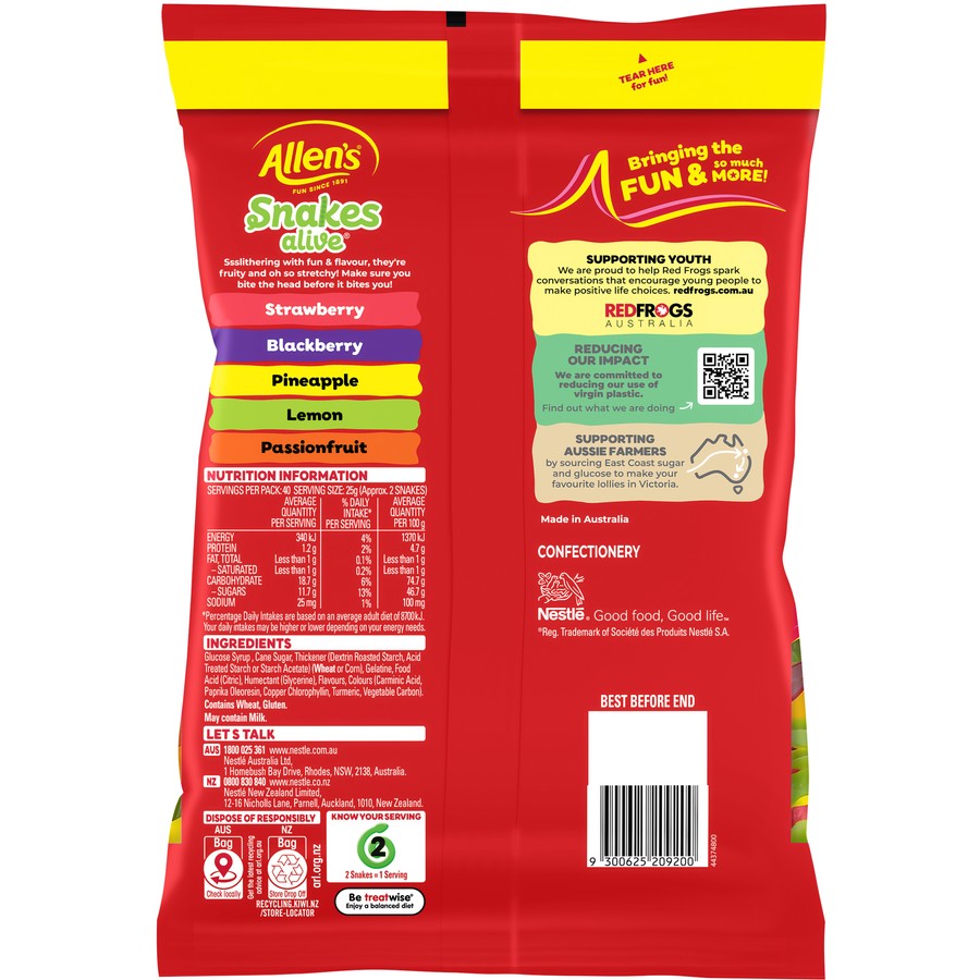 Allen's Snakes Alive | 1kg