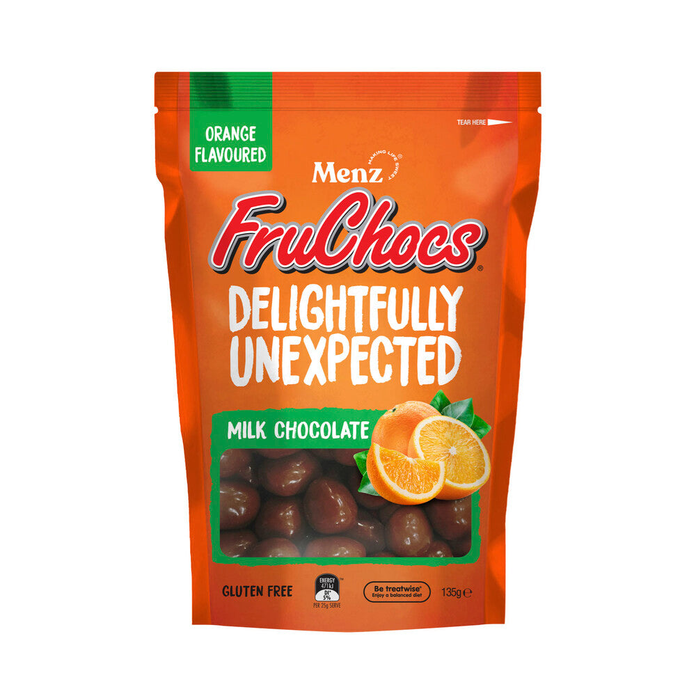 Menz Orange FruChocs with Milk Chocolate | 135g
