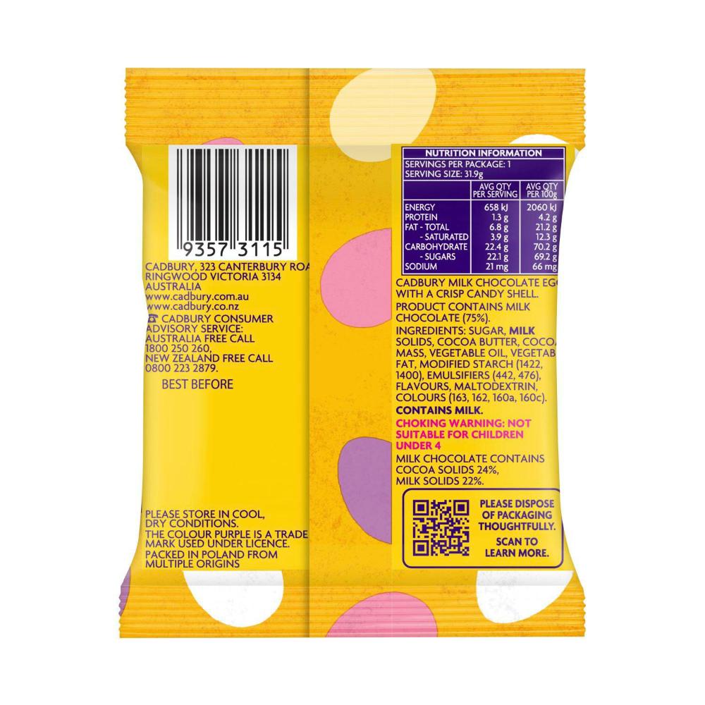 Cadbury Mini Eggs | Chocolate Easter Eggs with Candy Shell | 31.9g