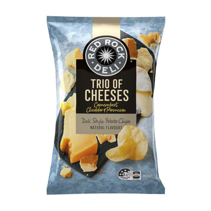 Red Rock Deli Trio of Cheeses Potato Chips | 165g