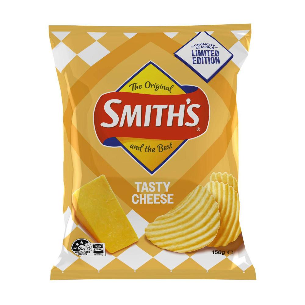 Limited Edition Smith's Tasty Cheese Crinkle Cut Potato Chips | 150g