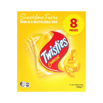 Twisties Cheese Multipack | 8 Pack | 152g