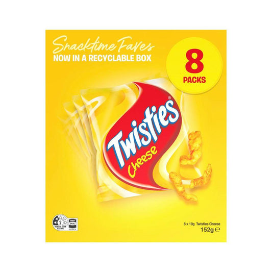 Twisties Cheese Multipack | 8 Pack | 152g