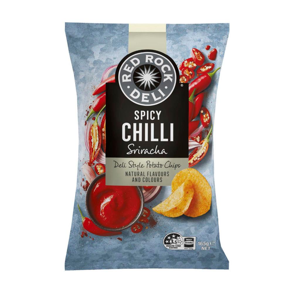 Red Rock Deli Spicy Chilli Sriracha Chips | 165g