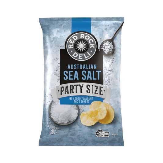 Red Rock Deli Sea Salt Chips Party Size Bag | 290g