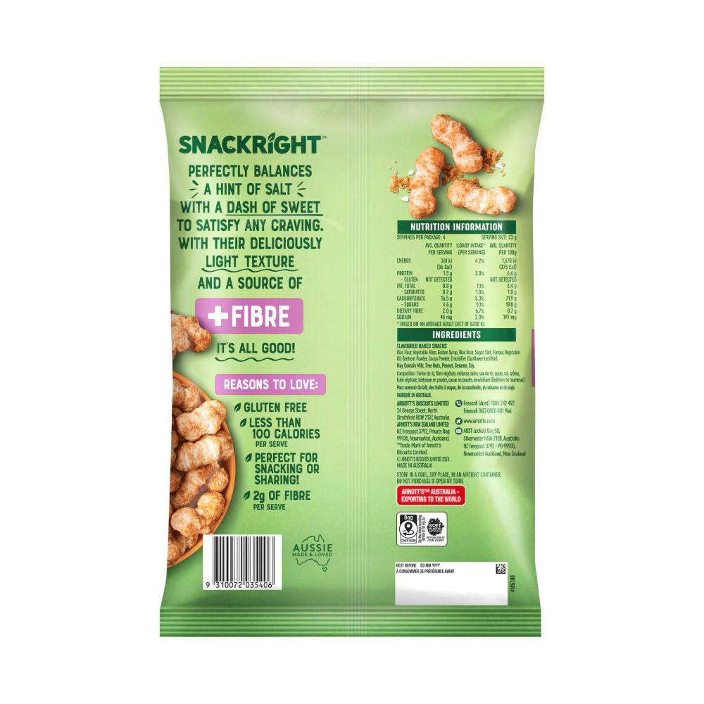 Arnott's Snack Right Salted Caramel Puffs | 92g