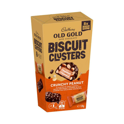 Old Gold Dark Chocolate Biscuit Clusters Crunchy Peanut | 120g