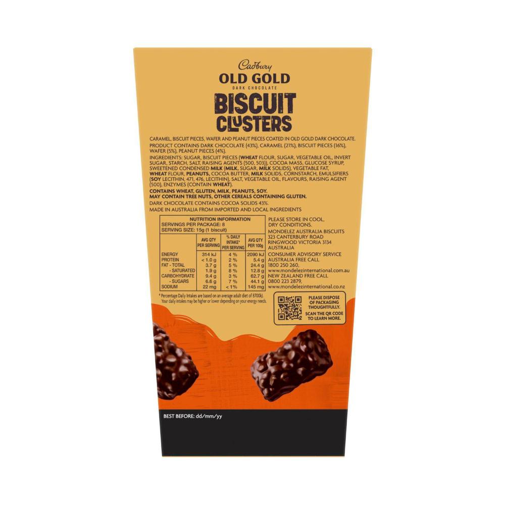 Old Gold Dark Chocolate Biscuit Clusters Crunchy Peanut | 120g