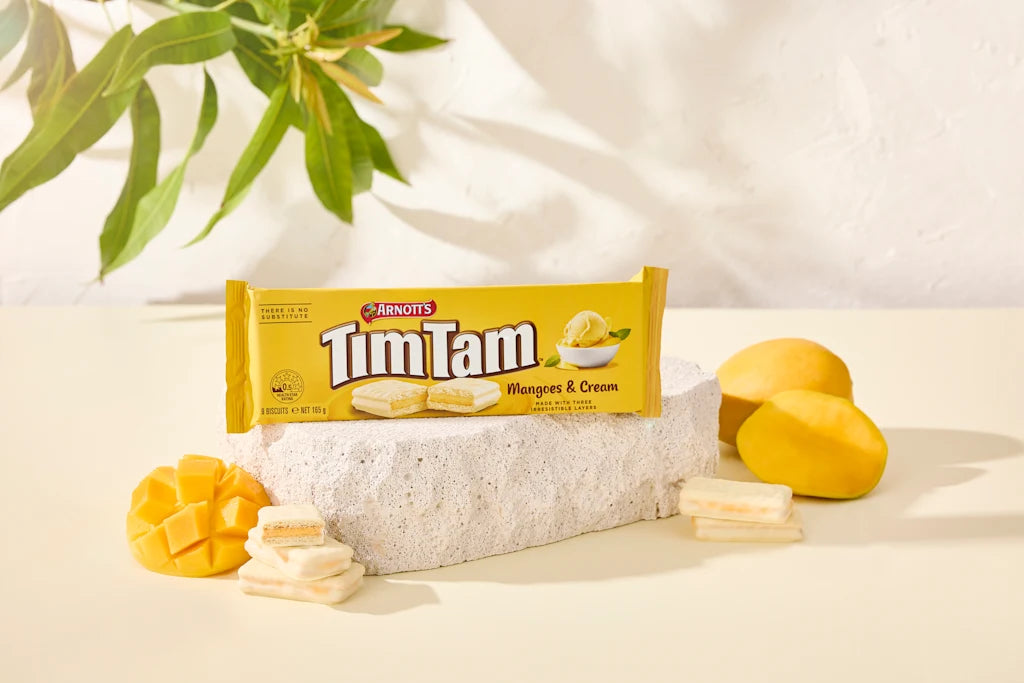 Tim Tam Mangoes & Cream | Arnott's Mango Flavored Tim Tams | 165g