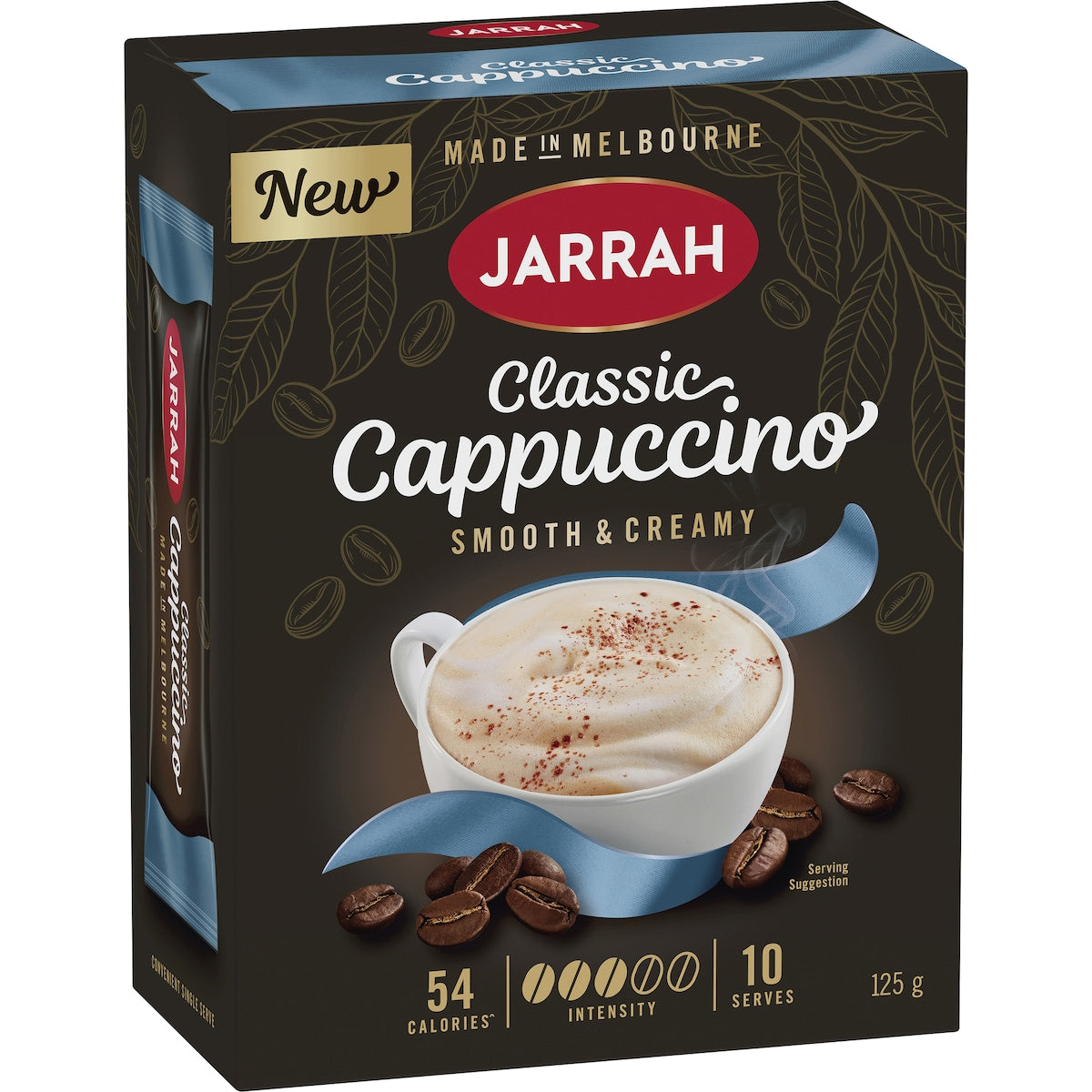 Jarrah Classic Cappuccino in a box of 10 sticks.