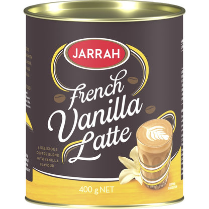400g tin of Jarrah French Vanilla Latte.