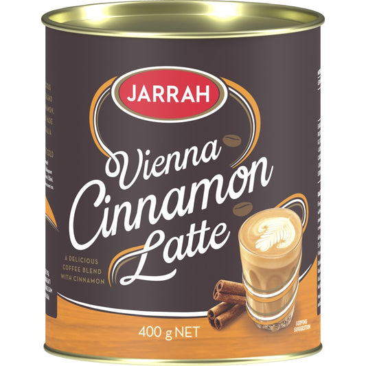 Jarrah Vienna Cinnamon Latte in a 400g tin.
