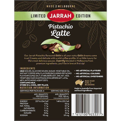 A box of limited edition Jarrah Pistachio Coffee.