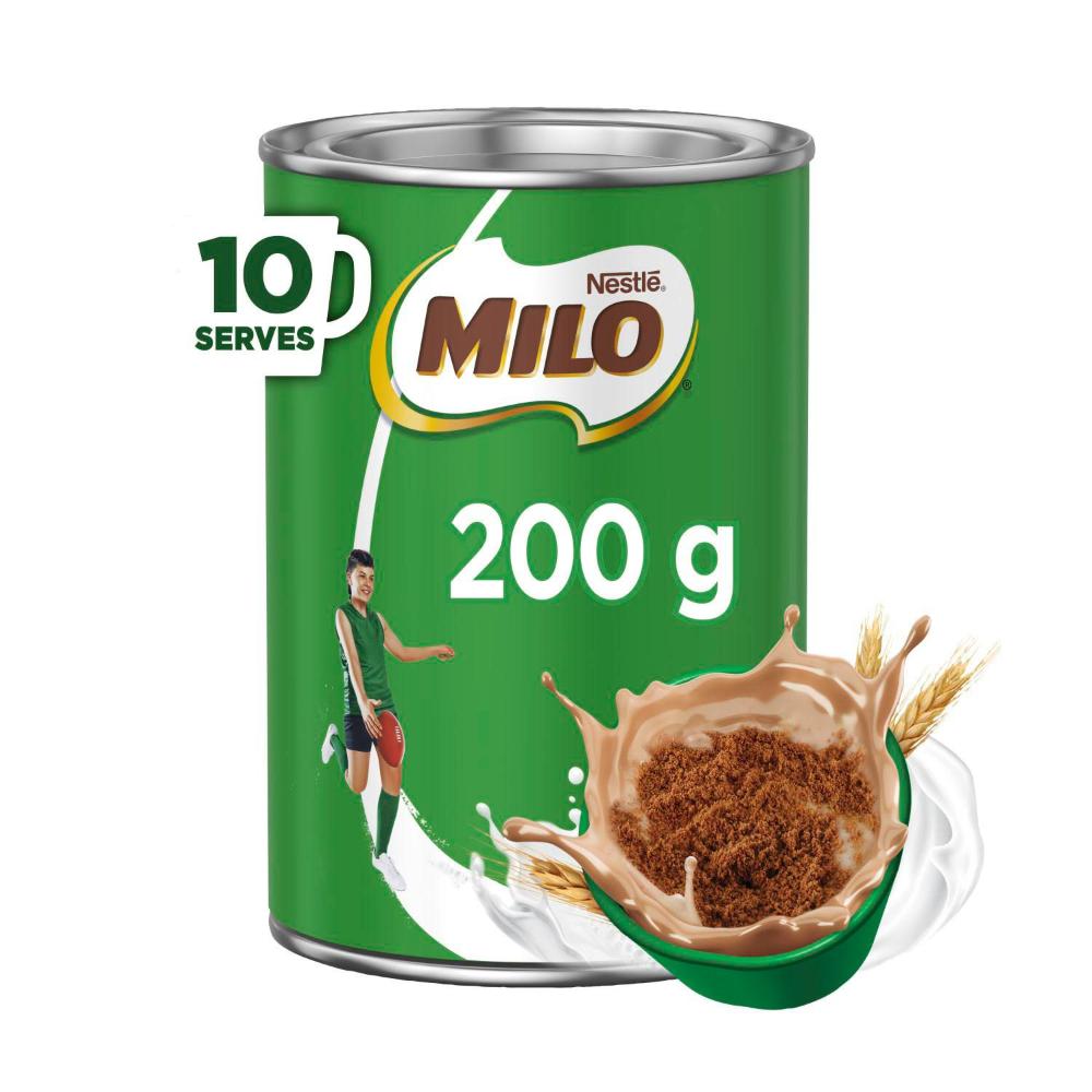 Milo small tin in 200g size.