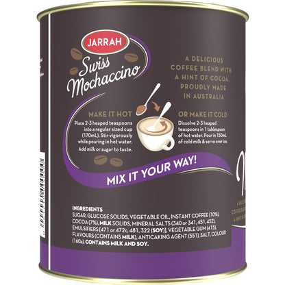 Swiss Mochaccino instructions for hot and cold brewing.