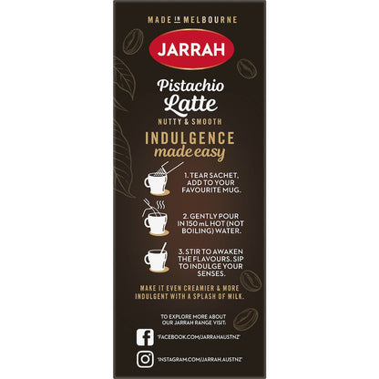 Brew guide instructions for a nutty and smooth latte.